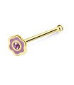 Silver Curved Nose Stud NSKD-1369